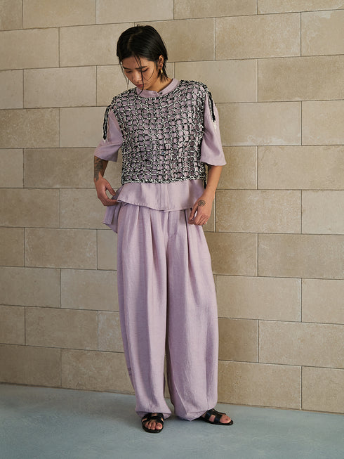 【 予約:5月下旬 】VOLUME CURVE PANTS /Y262-32051