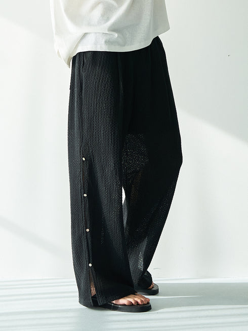 【 予約:5月下旬 】SIDE EYELET PANTS /Y262-32056