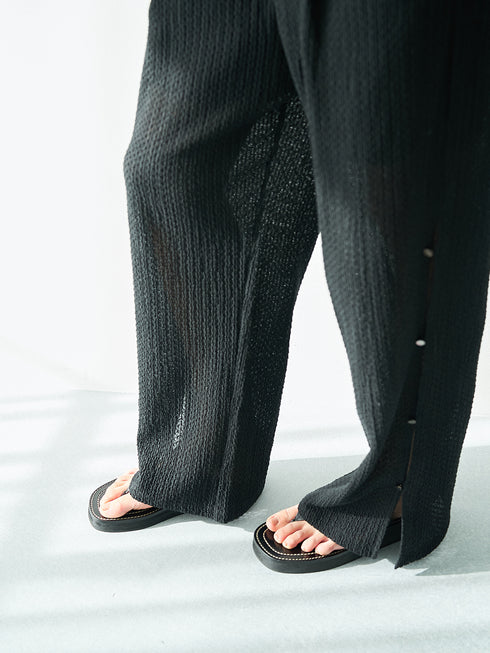【 予約:5月下旬 】SIDE EYELET PANTS /Y262-32056