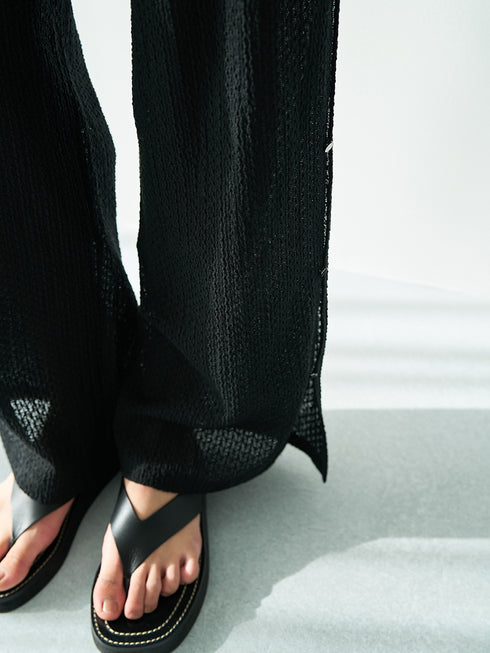 【 予約:5月下旬 】SIDE EYELET PANTS /Y262-32056