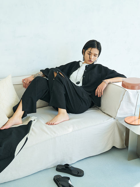 【 予約:5月下旬 】SIDE EYELET PANTS /Y262-32056