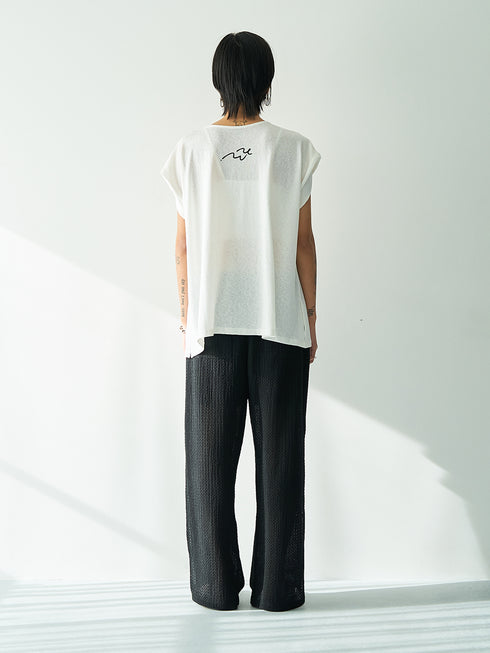 【 予約:5月下旬 】SIDE EYELET PANTS /Y262-32056