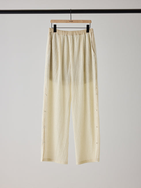 【 予約:5月下旬 】SIDE EYELET PANTS /Y262-32056