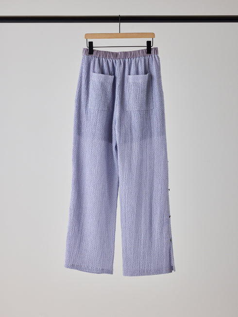【 予約:5月下旬 】SIDE EYELET PANTS /Y262-32056
