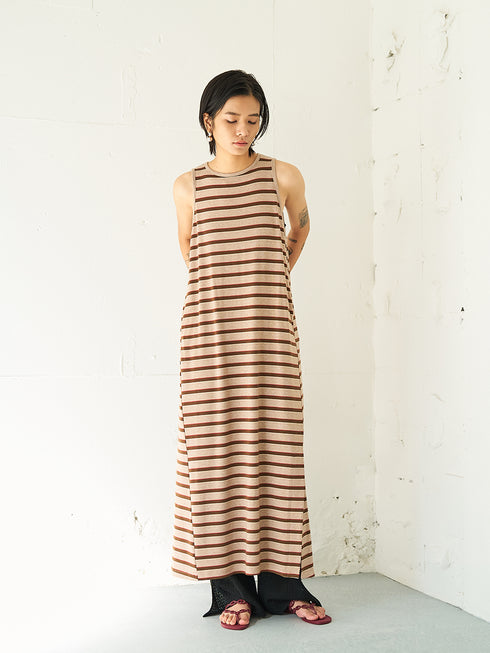 【 予約:5月下旬 】STRIPE JERSEY DRESS /Y262-51049