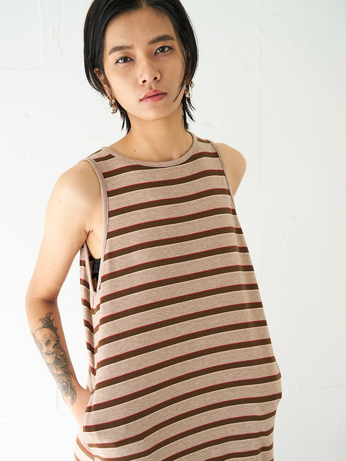 【 予約:5月下旬 】STRIPE JERSEY DRESS /Y262-51049