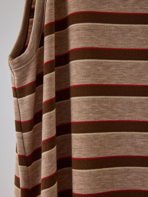 【 予約:5月下旬 】STRIPE JERSEY DRESS /Y262-51049