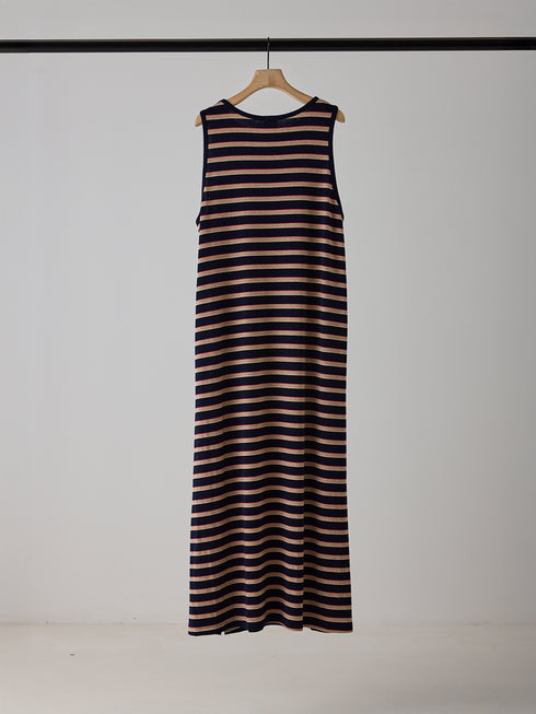 【 予約:5月下旬 】STRIPE JERSEY DRESS /Y262-51049