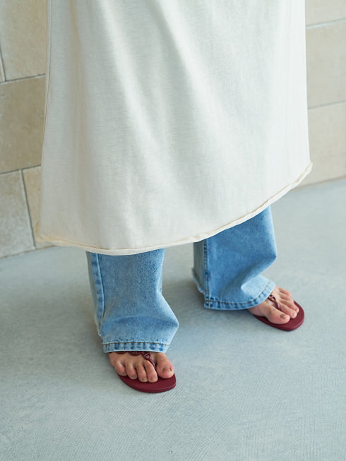 【 予約:5月下旬 】LINEN TOUCH T DRESS /Y262-51054