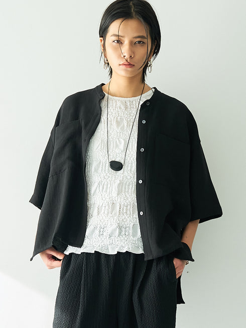 【 予約:5月下旬 】SHRUNK LACE TANKTOP /Y262-81053