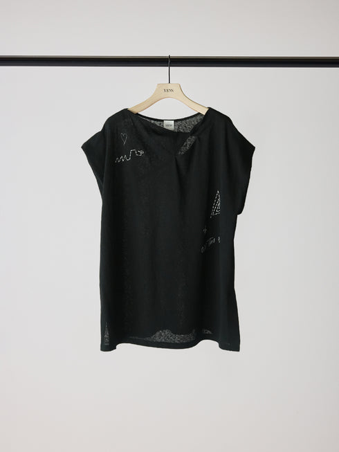 【 予約:5月下旬 】TWIST PRINT TEE /Y262-81058