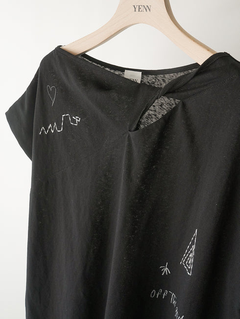 【 予約:5月下旬 】TWIST PRINT TEE /Y262-81058