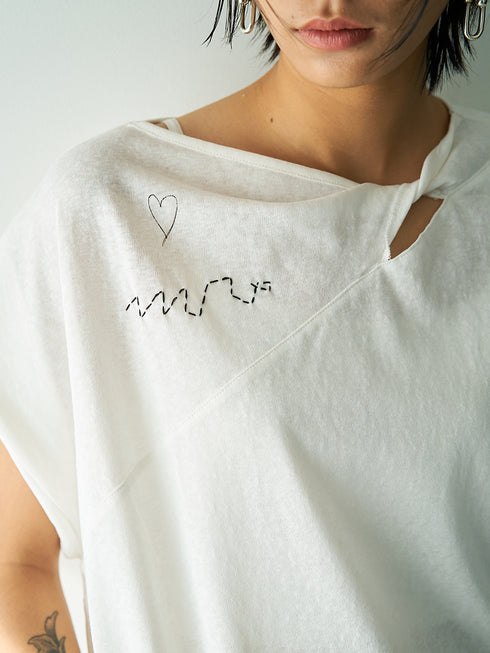 【 予約:5月下旬 】TWIST PRINT TEE /Y262-81058