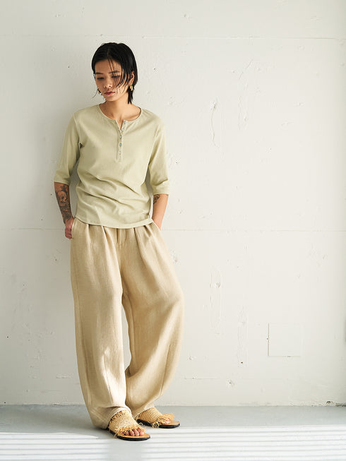 【 予約:4月下旬 】HENRY NECK TEE /Y262-82037