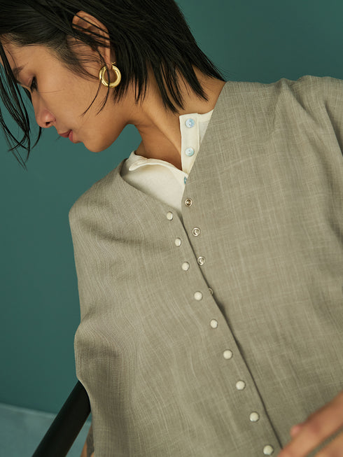 【 予約:4月下旬 】HENRY NECK TEE /Y262-82037