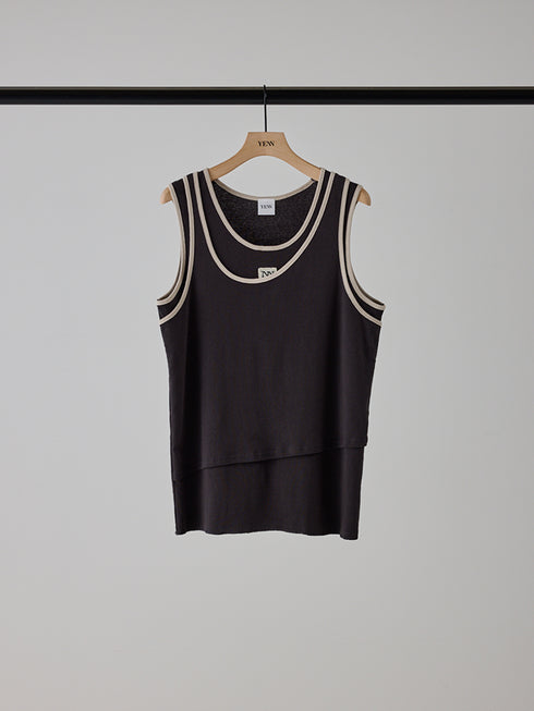 【 予約:4月下旬 】COLOR LAYERED TANK /Y262-82038