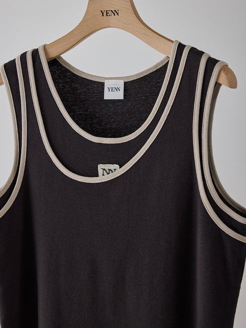 【 予約:4月下旬 】COLOR LAYERED TANK /Y262-82038
