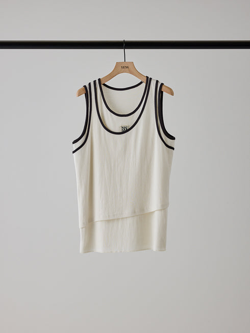 【 予約:4月下旬 】COLOR LAYERED TANK /Y262-82038