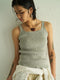 【 予約:5月下旬 】LINEN RIB TANKTOP /Y262-91060