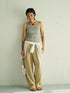 【 予約:5月下旬 】LINEN RIB TANKTOP /Y262-91060