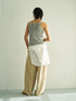【 予約:5月下旬 】LINEN RIB TANKTOP /Y262-91060