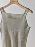 【 予約:5月下旬 】LINEN RIB TANKTOP /Y262-91060