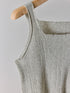 【 予約:5月下旬 】LINEN RIB TANKTOP /Y262-91060