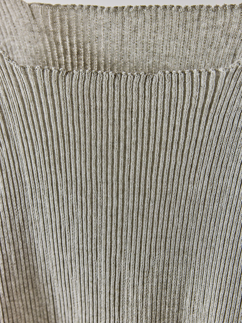 【 予約:5月下旬 】LINEN RIB TANKTOP /Y262-91060