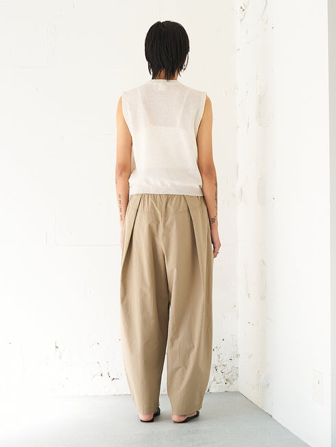 【 予約:5月下旬 】LINEN SHEER VEST /Y262-91061