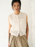 【 予約:5月下旬 】LINEN SHEER VEST /Y262-91061
