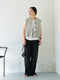 【 予約:5月下旬 】LINEN SHEER VEST /Y262-91061