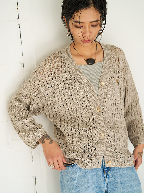 【 予約:4月下旬 】OPENWORK KNIT CD /Y262-92062