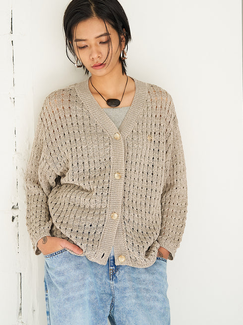 【 予約:4月下旬 】OPENWORK KNIT CD /Y262-92062