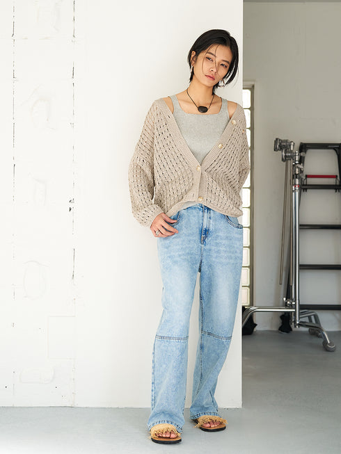 【 予約:4月下旬 】OPENWORK KNIT CD /Y262-92062