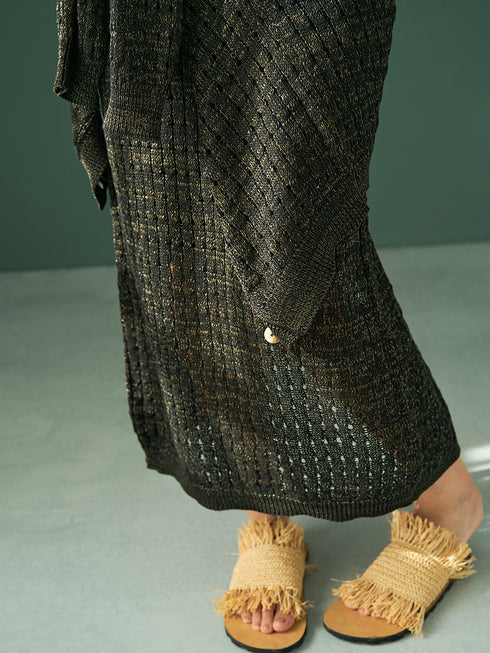 【 予約:4月下旬 】OPENWORK KNIT OP /Y262-92063