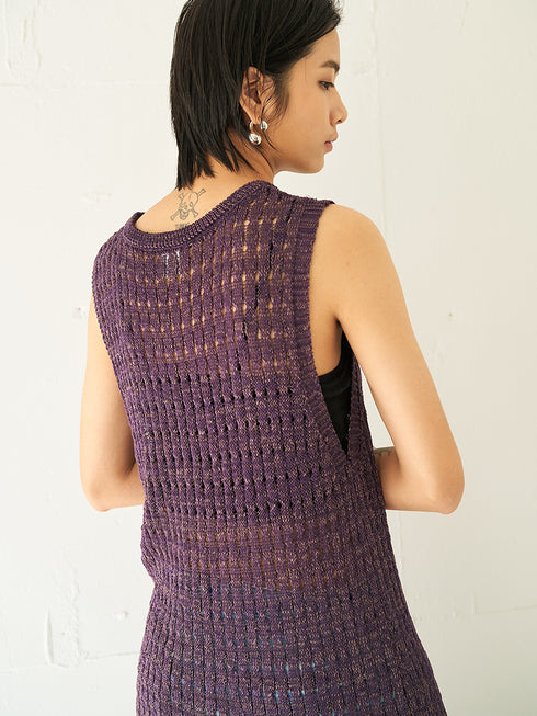 【 予約:4月下旬 】OPENWORK KNIT OP /Y262-92063