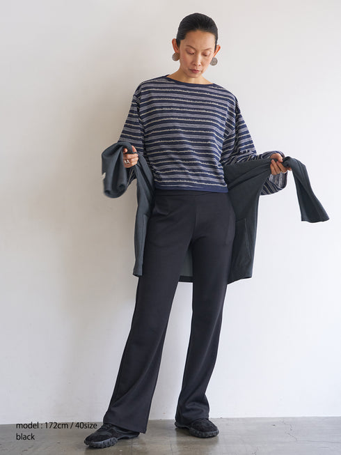 【 予約:6月中旬 】W JERSEY FLARE PT /Y263-31081