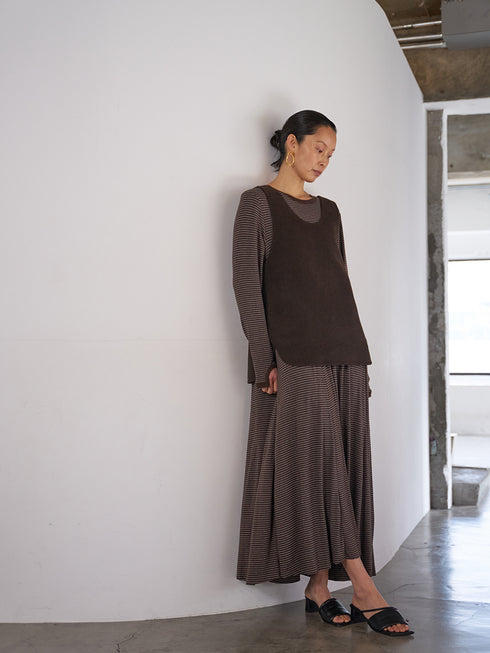 【 予約:6月中旬 】JERSEY FLARE DRESS /Y263-52084