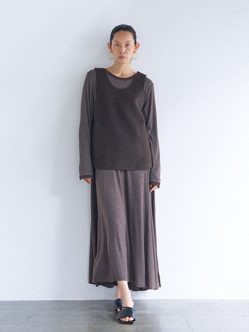 【 予約:6月中旬 】JERSEY FLARE DRESS /Y263-52084