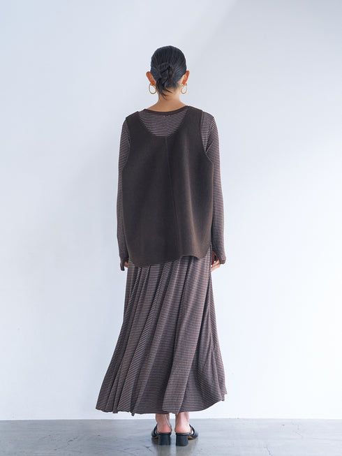 【 予約:6月中旬 】JERSEY FLARE DRESS /Y263-52084