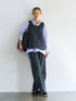 【 予約:9月中旬 】W FACE OVER VEST /Y263-41104