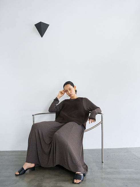 【 予約:6月中旬 】JERSEY FLARE DRESS /Y263-52084