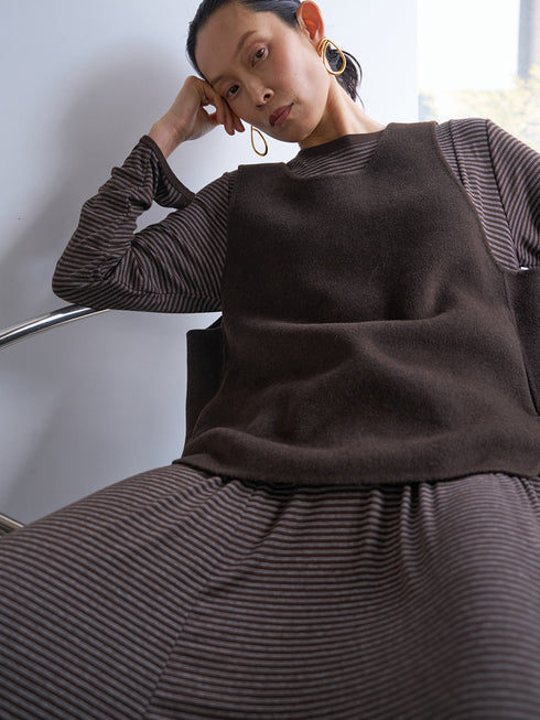 【 予約:6月中旬 】JERSEY FLARE DRESS /Y263-52084