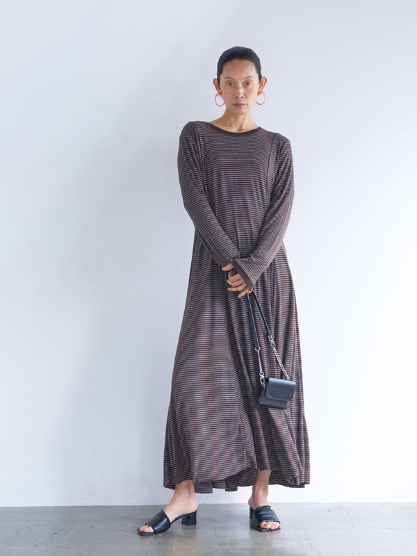 【 予約:6月中旬 】JERSEY FLARE DRESS /Y263-52084
