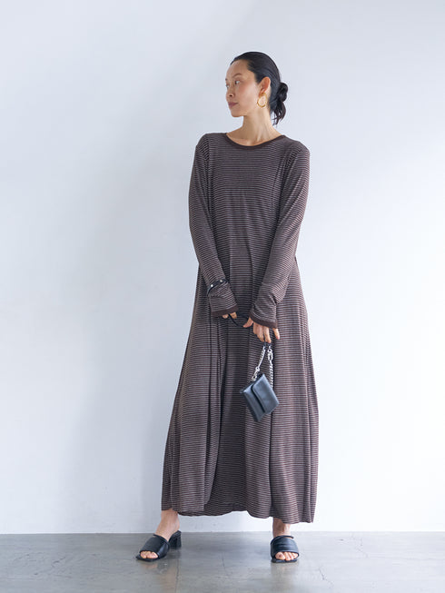 【 予約:6月中旬 】JERSEY FLARE DRESS /Y263-52084