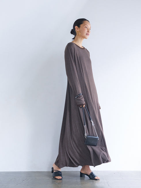 【 予約:6月中旬 】JERSEY FLARE DRESS /Y263-52084