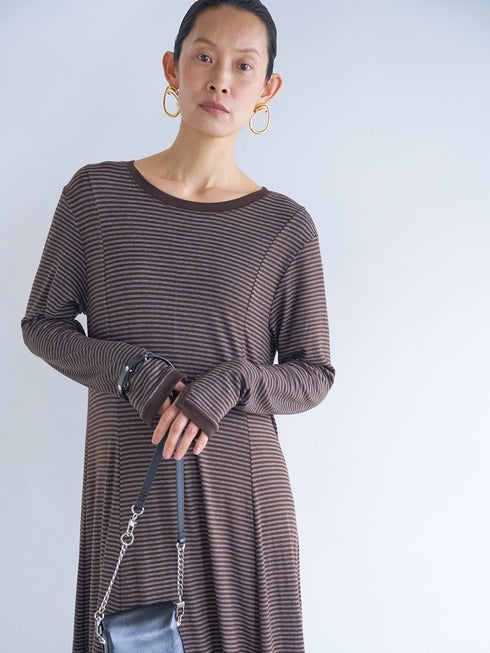 【 予約:6月中旬 】JERSEY FLARE DRESS /Y263-52084