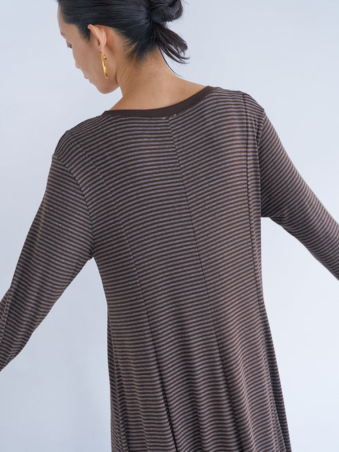 【 予約:6月中旬 】JERSEY FLARE DRESS /Y263-52084