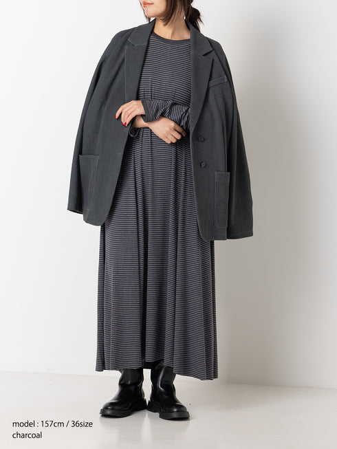 【 予約:6月中旬 】JERSEY FLARE DRESS /Y263-52084