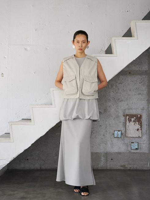 【 予約:6月中旬 】W JERSEY MAXI SK /Y263-21082